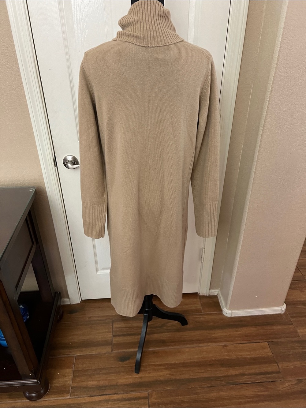 Athleta Beige Turtleneck Midi Dress - Picture 4 of 5